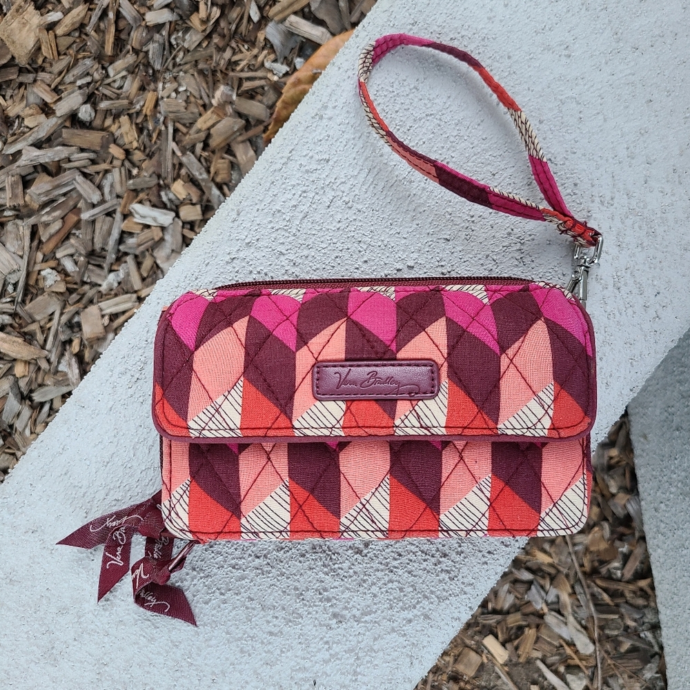 Vera Bradley Bohemian Chevron Geometric Crossbody Wristlet Wallet